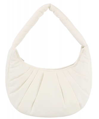 Puffy Strap Shoulder Bag Hobo Bag JYE-0484 WHITE